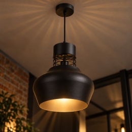 Lampa wisząca 1xE27 MOYO BLACK