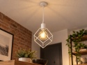 Lampa wisząca 1xE27 RUBEN WHITE
