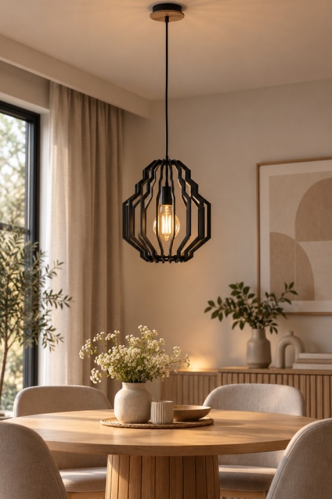 Lampa wisząca 1xE27 RUFO BLACK 687