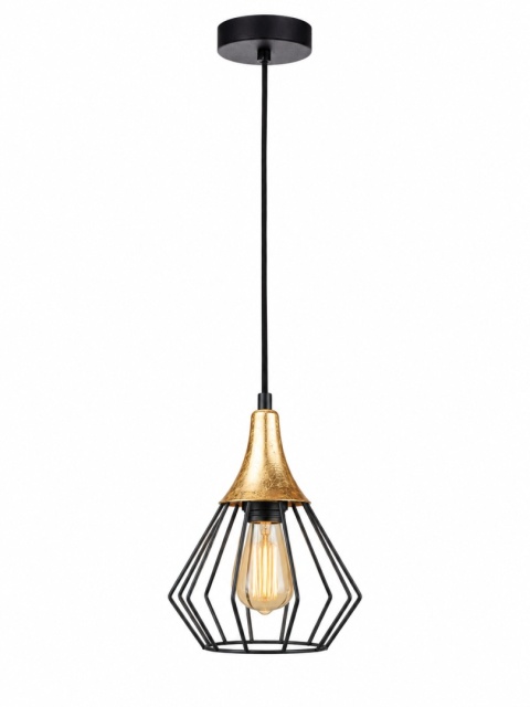 Lampa wisząca 1xE27 SELENE BLACK/GOLD