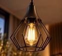 Lampa wisząca 1xE27 SELENE BLACK