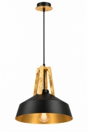Lampa wisząca 1xE27 TRIX BLACK GOLD
