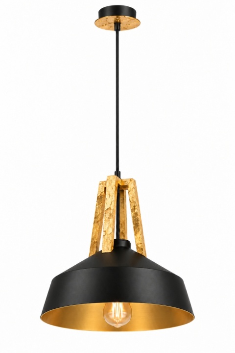 Lampa wisząca 1xE27 TRIX BLACK GOLD