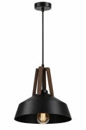 Lampa wisząca 1xE27 TRIX BLACK/BROWN