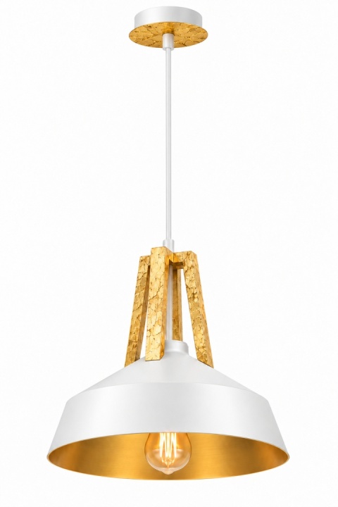 Lampa wisząca 1xE27 TRIX WHITE GOLD