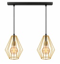 Lampa wisząca 2xE27 GEO GOLD