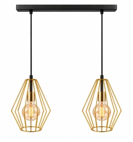 Lampa wisząca 2xE27 GEO GOLD