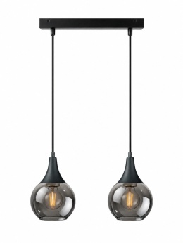 Lampa wisząca 2xE27 LACRIMA SMOKY BLACK