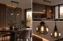 Lampa wisząca 2xE27 LACRIMA SMOKY BLACK