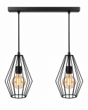 Lampa wisząca 2xE27 LEX BLACK