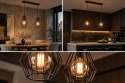 Lampa wisząca 2xE27 LEX BLACK