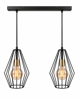 Lampa wisząca 2xE27 LEX GOLD