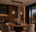 Lampa wisząca 2xE27 LEX GOLD