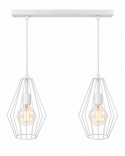 Lampa wisząca 2xE27 LEX WHITE