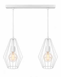 Lampa wisząca 2xE27 LEX WHITE