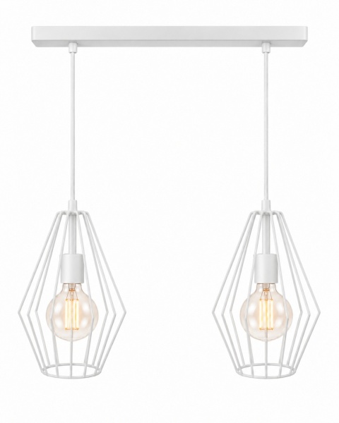 Lampa wisząca 2xE27 LEX WHITE