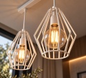 Lampa wisząca 2xE27 LEX WHITE