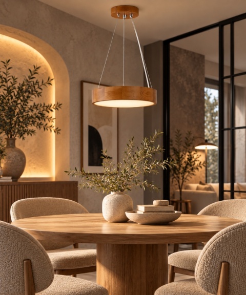 Lampa wisząca 2xE27 Madera Long L Natural
