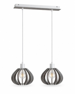 Lampa wisząca 2xE27 NICOLETA GREY 834