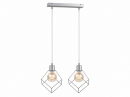 Lampa wisząca 2xE27 RUBEN SILVER