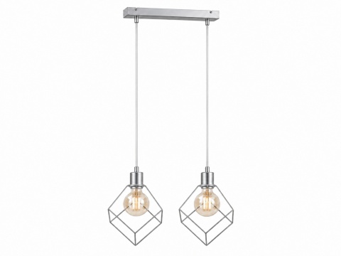 Lampa wisząca 2xE27 RUBEN SILVER