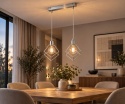 Lampa wisząca 2xE27 RUBEN SILVER