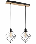 Lampa wisząca 2xE27 RUBEN WOOD