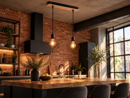 Lampa wisząca 2xE27 RUBEN WOOD