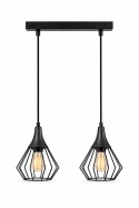 Lampa wisząca 2xE27 SELENE BLACK