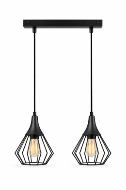 Lampa wisząca 2xE27 SELENE BLACK
