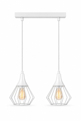 Lampa wisząca 2xE27 SELENE WHITE