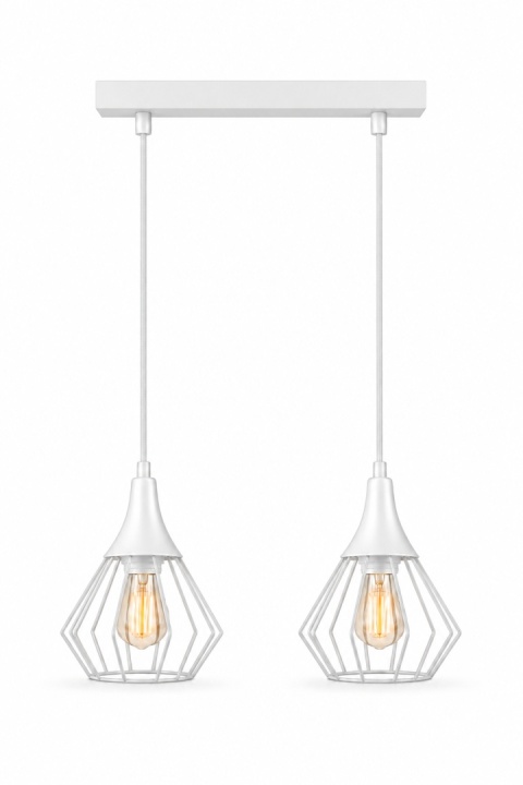 Lampa wisząca 2xE27 SELENE WHITE