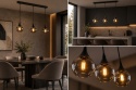 Lampa wisząca 3xE27 LACRIMA SMOKY BLACK