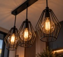 Lampa wisząca 3xE27 LEX BLACK