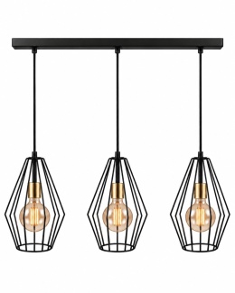 Lampa wisząca 3xE27 LEX GOLD