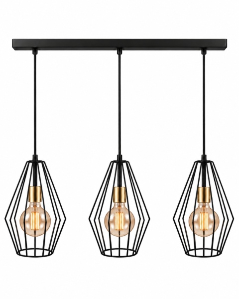 Lampa wisząca 3xE27 LEX GOLD