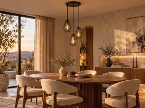 Lampa wisząca 3xE27 LEX GOLD