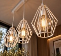 Lampa wisząca 3xE27 LEX WHITE