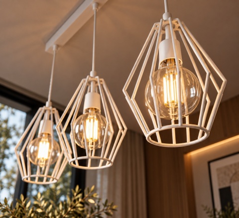 Lampa wisząca 3xE27 LEX WHITE
