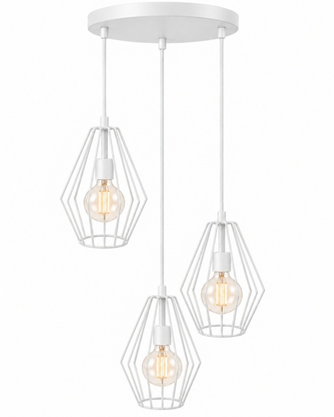 Lampa wisząca 3xE27 LEX WHITE