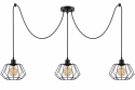 Lampa wisząca 3xE27 LUNA BLACK