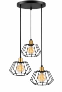 Lampa wisząca 3xE27 LUNA GOLD