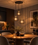 Lampa wisząca 3xE27 LUNA GOLD