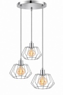 Lampa wisząca 3xE27 LUNA SILVER