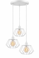 Lampa wisząca 3xE27 LUNA WHITE