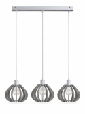 Lampa wisząca 3xE27 NICOLETA GREY 835