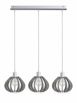 Lampa wisząca 3xE27 NICOLETA GREY 835