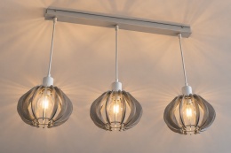 Lampa wisząca 3xE27 NICOLETA GREY 835