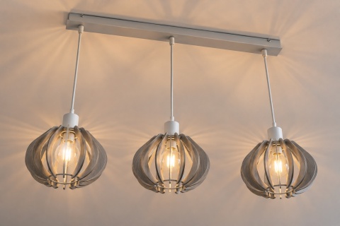 Lampa wisząca 3xE27 NICOLETA GREY 835