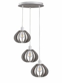 Lampa wisząca 3xE27 NICOLETA GREY 836